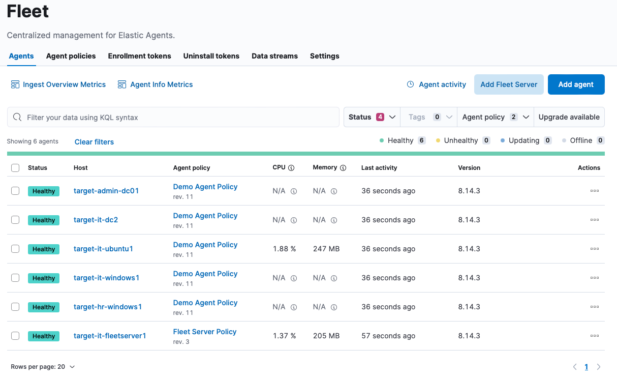 Elastic Stack Setup_Fleet Agents Health Status.png